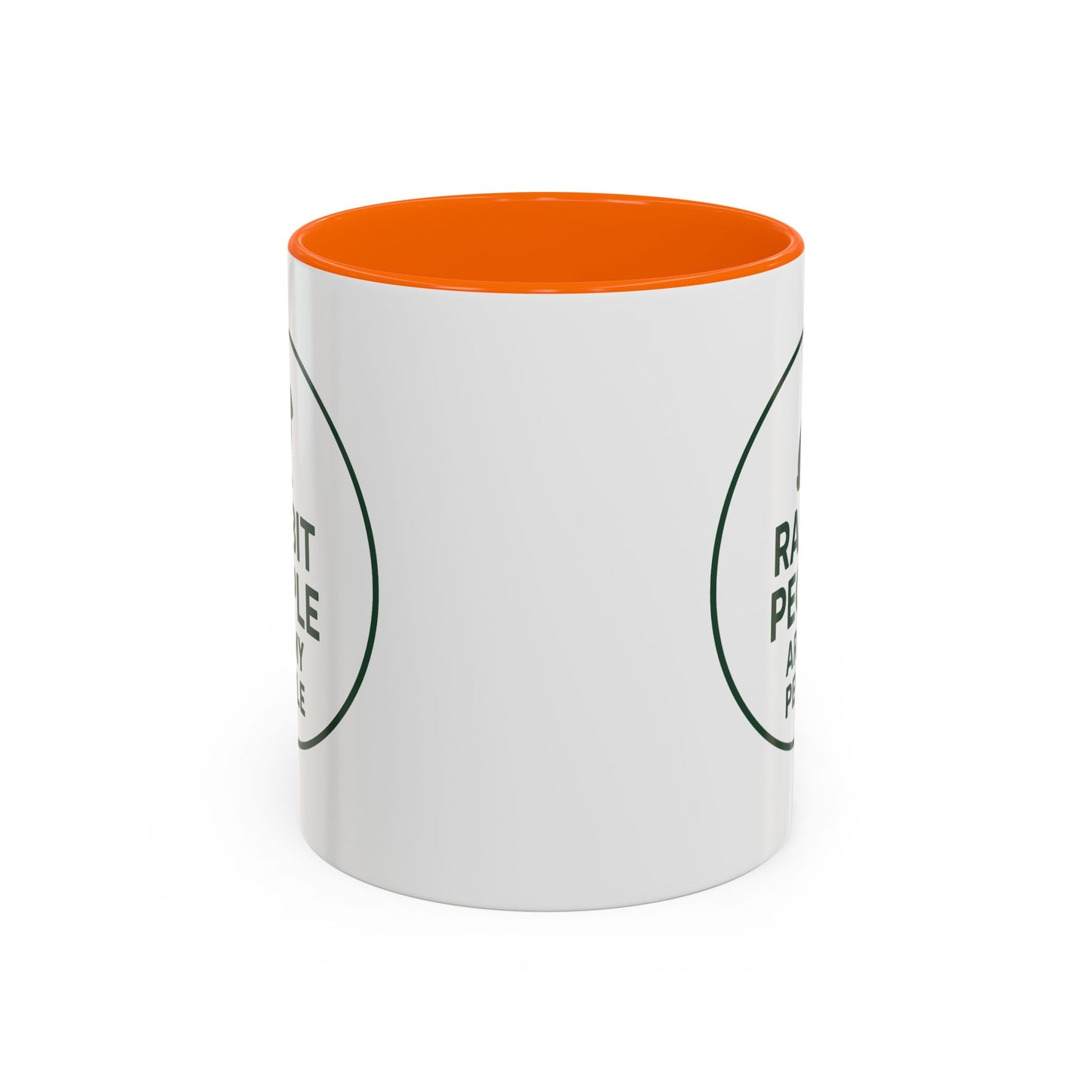 Rabbit People Are My People Ceramic Mug – Multiple Accent Colors Coffee Mug - Two Sizes: 11 oz & 15 oz