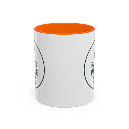 Rabbit People Are My People Ceramic Mug – Multiple Accent Colors Coffee Mug - Two Sizes: 11 oz & 15 oz