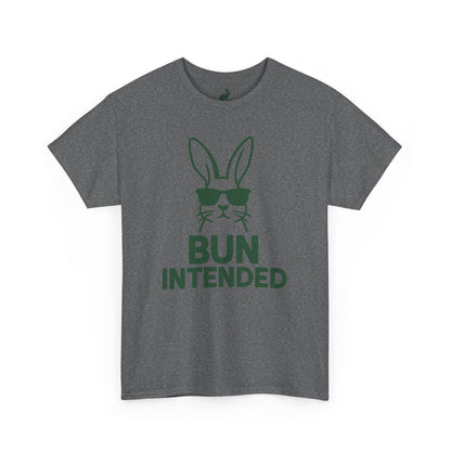 Bun Intended Rabbit in Sunglasses T-Shirt – Unisex Graphic Bunny Tee - Humorous Pun Shirt