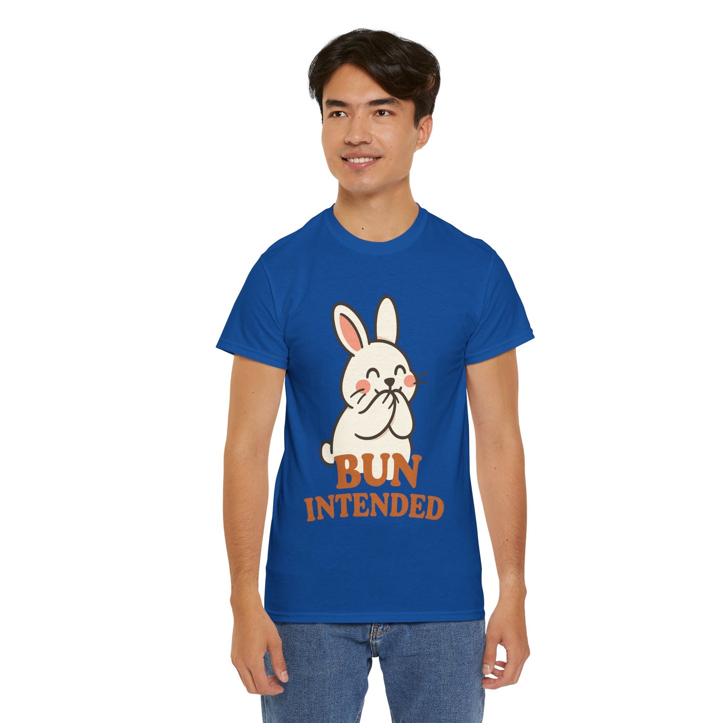 Cute Bunny Graphic Tee - Unisex Heavy Cotton Tee, Animal Lover Shirt, Easter Gift, Funny T-Shirt, Spring Fashion