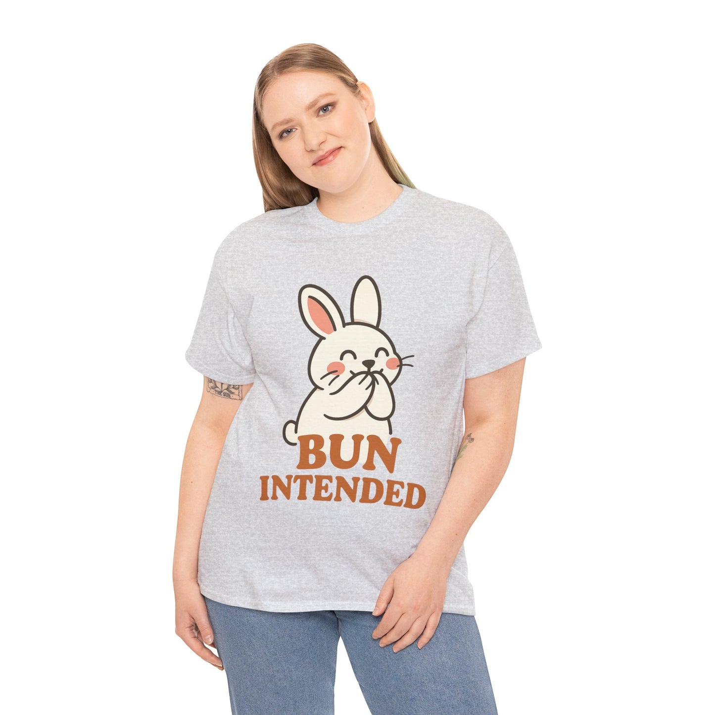 Cute Bunny Graphic Tee - Unisex Heavy Cotton Tee, Animal Lover Shirt, Easter Gift, Funny T-Shirt, Spring Fashion