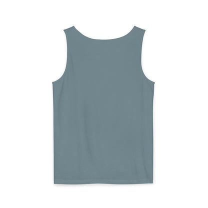 Spotted Rabbit Unisex Tank Top – Abstract Dot Bunny Design Tee for Bunthusiasts - Unisex Garment-Dyed Tank Top