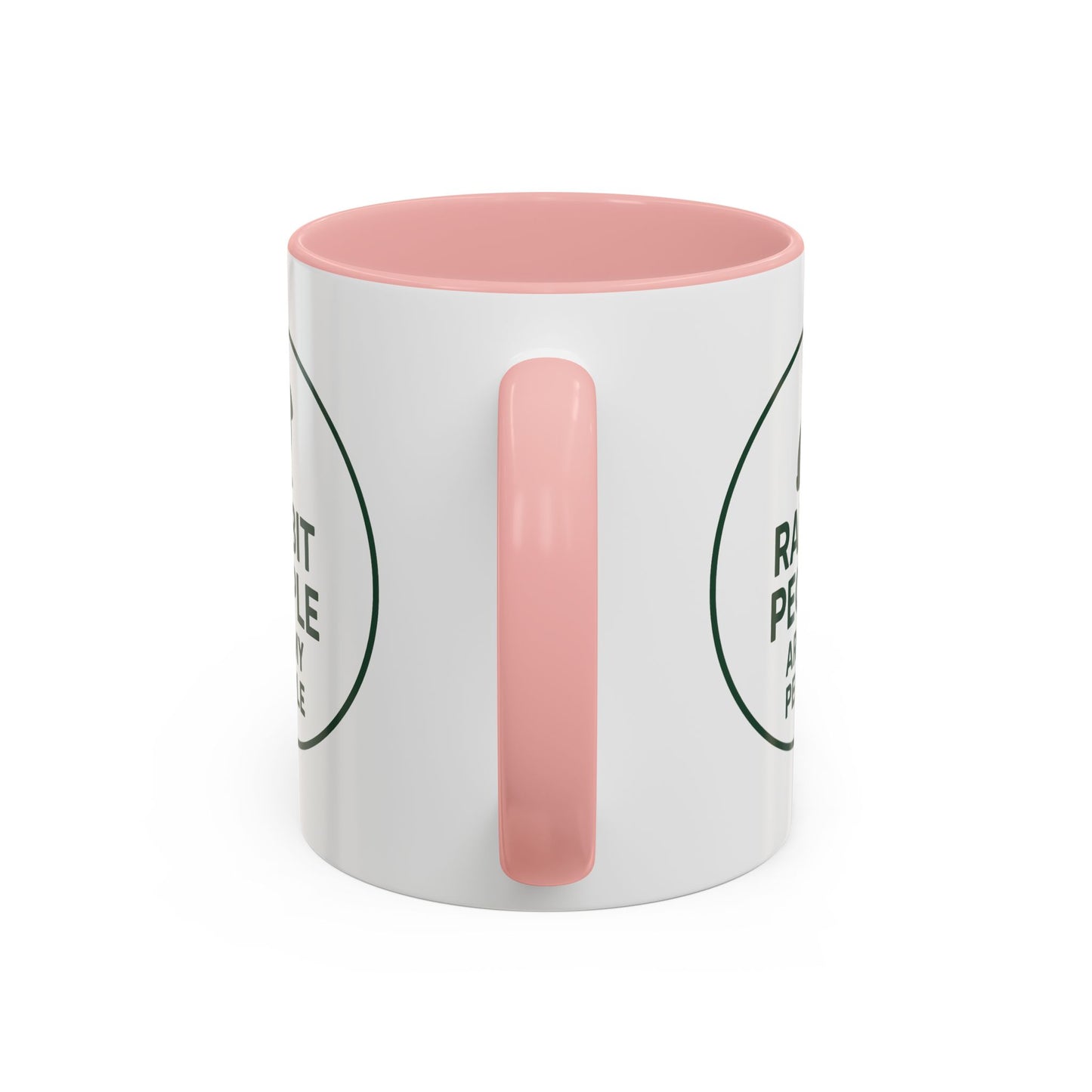 Rabbit People Are My People Ceramic Mug – Multiple Accent Colors Coffee Mug - Two Sizes: 11 oz & 15 oz