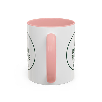 Rabbit People Are My People Ceramic Mug – Multiple Accent Colors Coffee Mug - Two Sizes: 11 oz & 15 oz