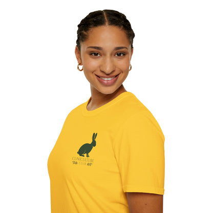Cuniculture Club Classic Mini Logo Tee – CC Merch Collection Essential - Unisex Softstyle T-Shirt