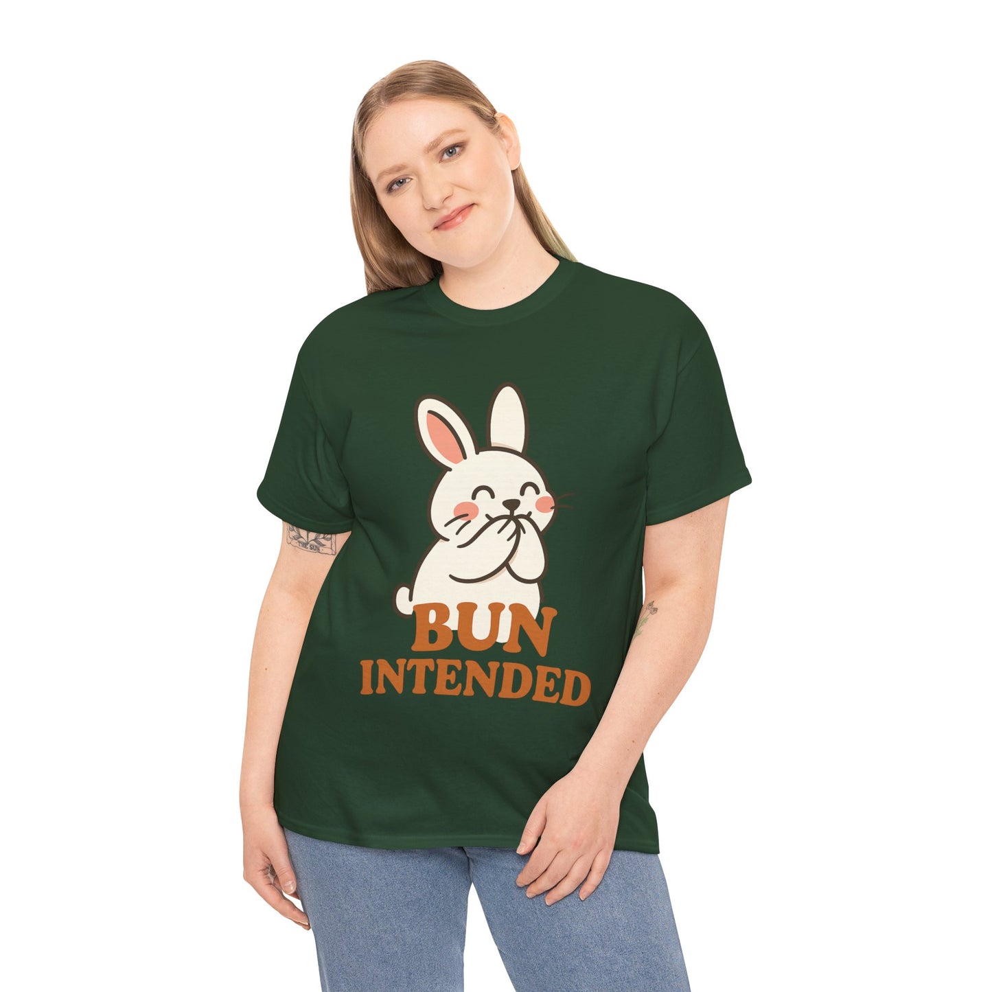 Cute Bunny Graphic Tee - Unisex Heavy Cotton Tee, Animal Lover Shirt, Easter Gift, Funny T-Shirt, Spring Fashion