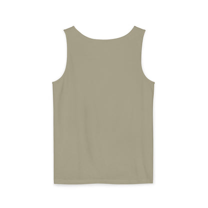 Spotted Rabbit Unisex Tank Top – Abstract Dot Bunny Design Tee for Bunthusiasts - Unisex Garment-Dyed Tank Top
