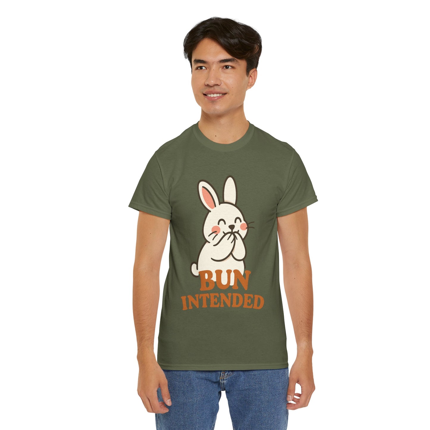 Cute Bunny Graphic Tee - Unisex Heavy Cotton Tee, Animal Lover Shirt, Easter Gift, Funny T-Shirt, Spring Fashion