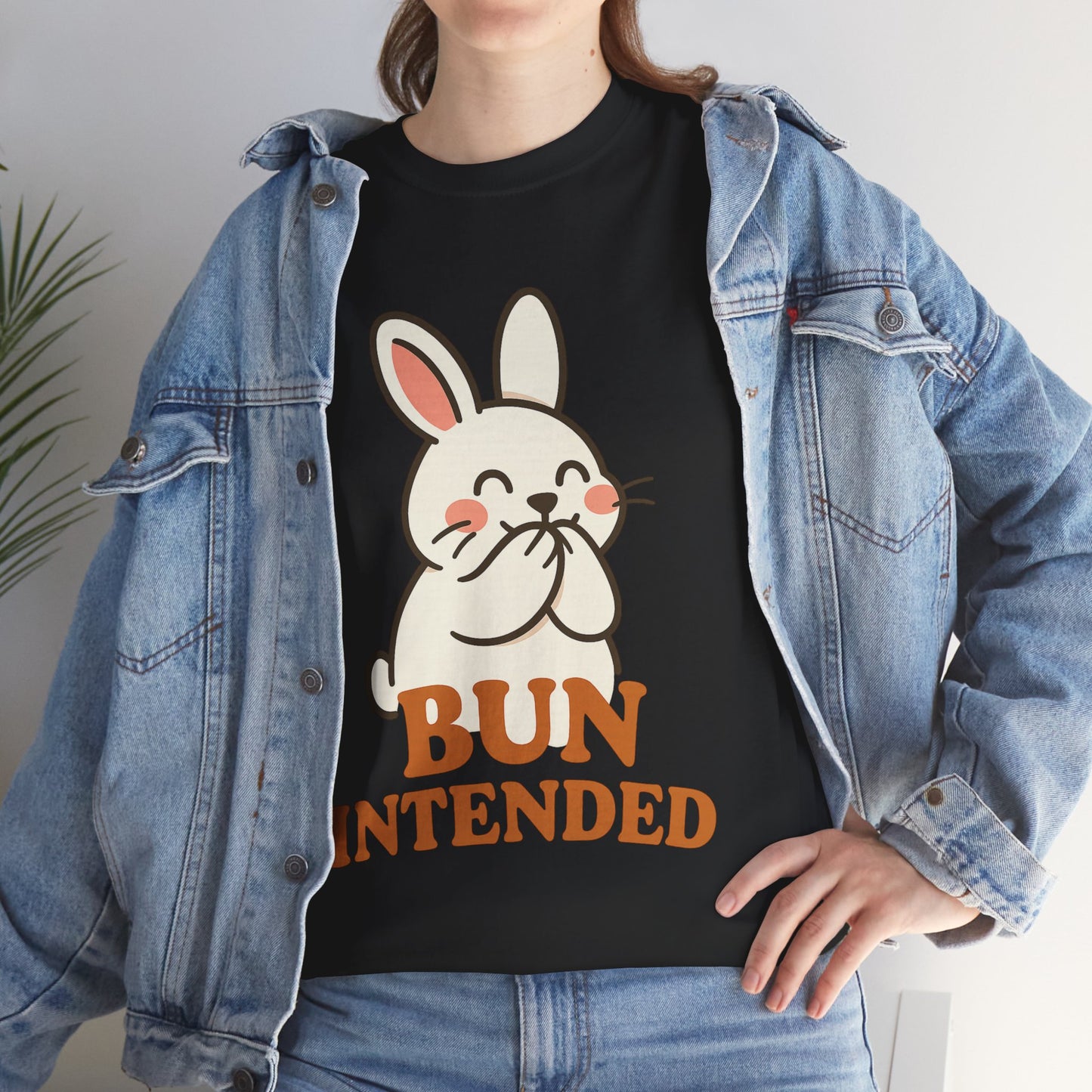 Cute Bunny Graphic Tee - Unisex Heavy Cotton Tee, Animal Lover Shirt, Easter Gift, Funny T-Shirt, Spring Fashion