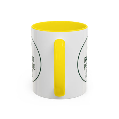 Rabbit People Are My People Ceramic Mug – Multiple Accent Colors Coffee Mug - Two Sizes: 11 oz & 15 oz