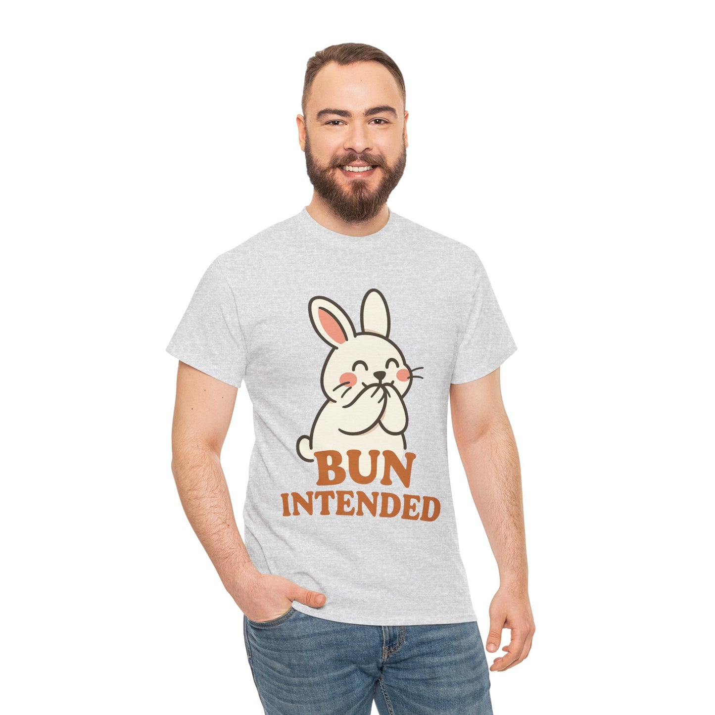 Cute Bunny Graphic Tee - Unisex Heavy Cotton Tee, Animal Lover Shirt, Easter Gift, Funny T-Shirt, Spring Fashion