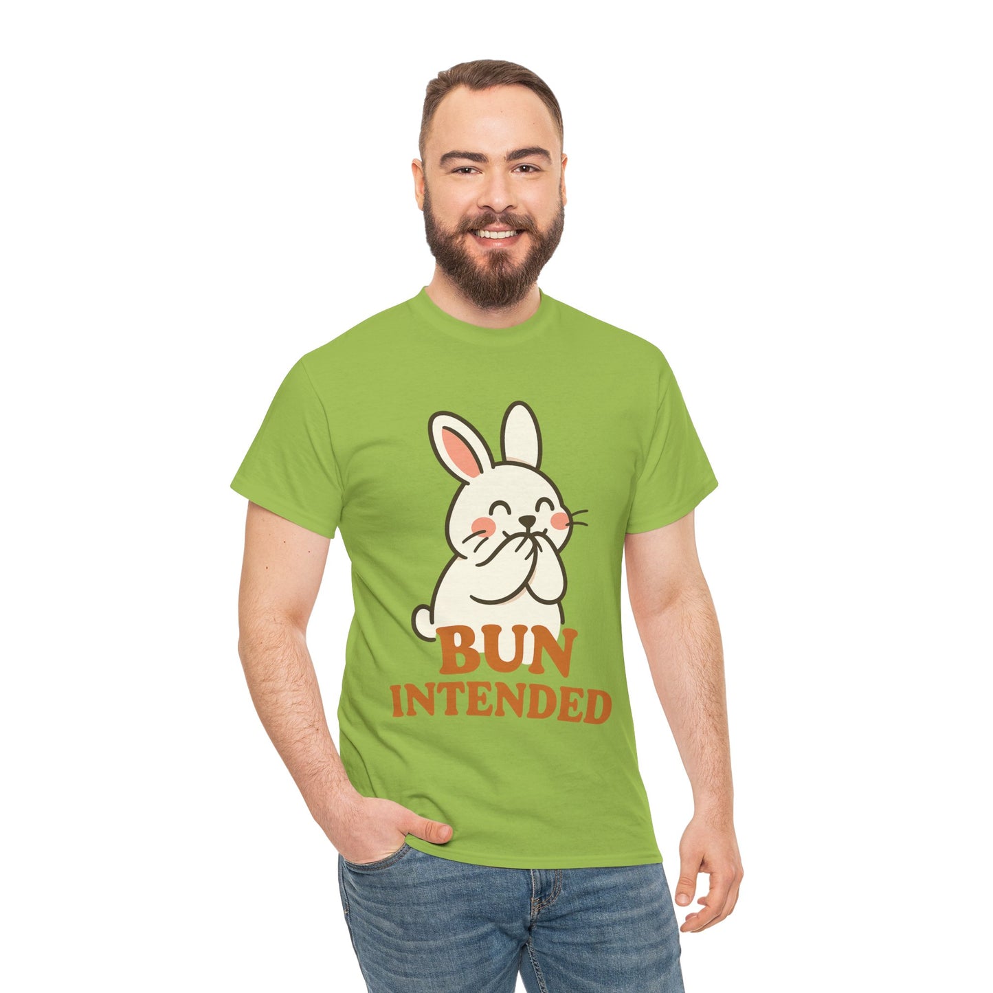 Cute Bunny Graphic Tee - Unisex Heavy Cotton Tee, Animal Lover Shirt, Easter Gift, Funny T-Shirt, Spring Fashion