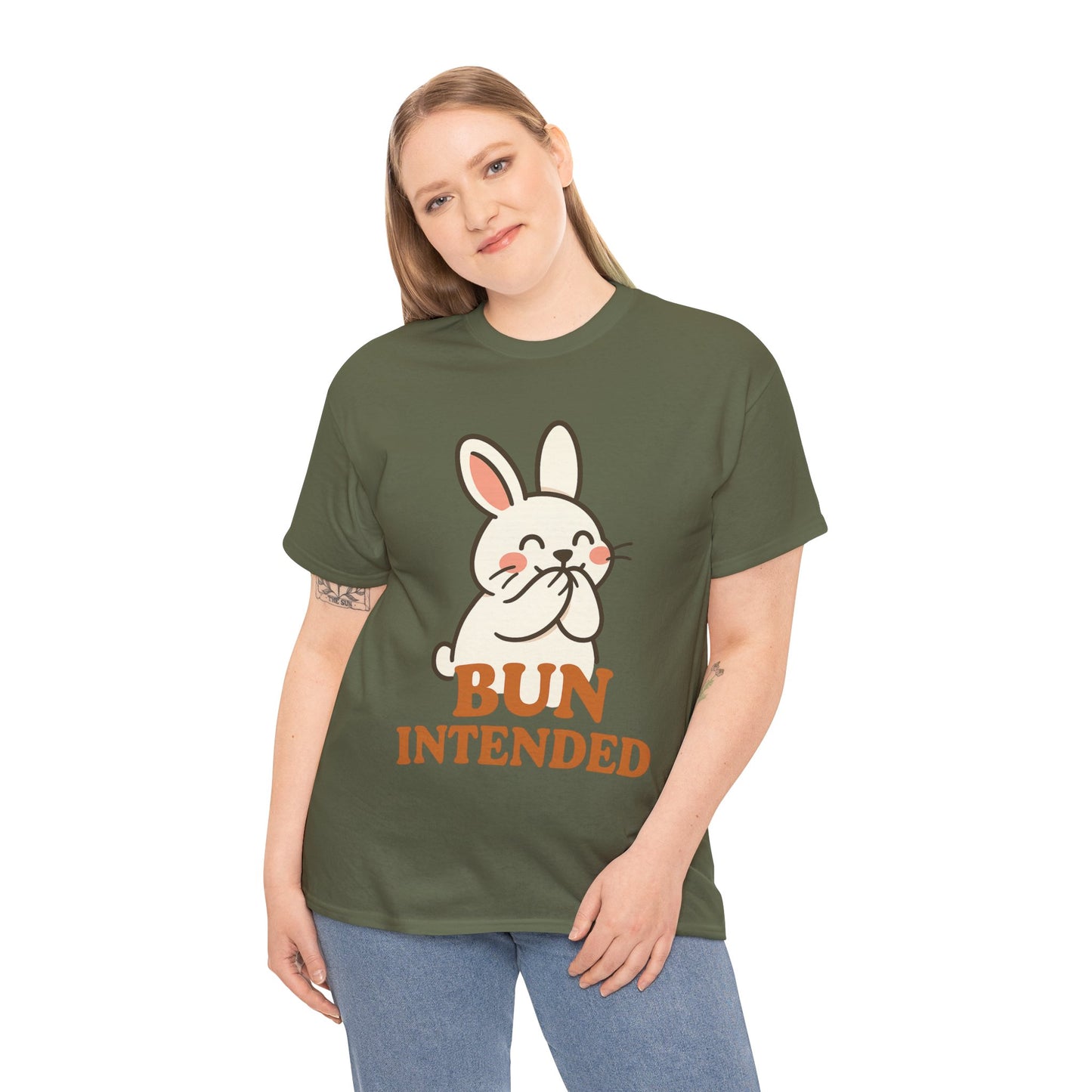 Cute Bunny Graphic Tee - Unisex Heavy Cotton Tee, Animal Lover Shirt, Easter Gift, Funny T-Shirt, Spring Fashion