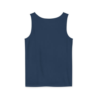 Spotted Rabbit Unisex Tank Top – Abstract Dot Bunny Design Tee for Bunthusiasts - Unisex Garment-Dyed Tank Top