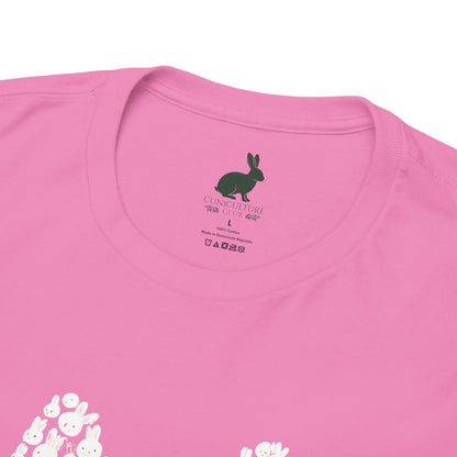 “Bun Within a Bun” Rabbit Head Shirt – Cuniculture Club Original - Cute Bunny Graphic Tee - Unisex Heavy Cotton T-Shirt