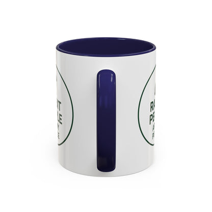 Rabbit People Are My People Ceramic Mug – Multiple Accent Colors Coffee Mug - Two Sizes: 11 oz & 15 oz
