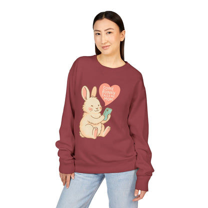 Some Bunny Calls Me Mom Sweatshirt – Cozy Bun Mom Rabbit Crewneck  | Gift for Mothers
