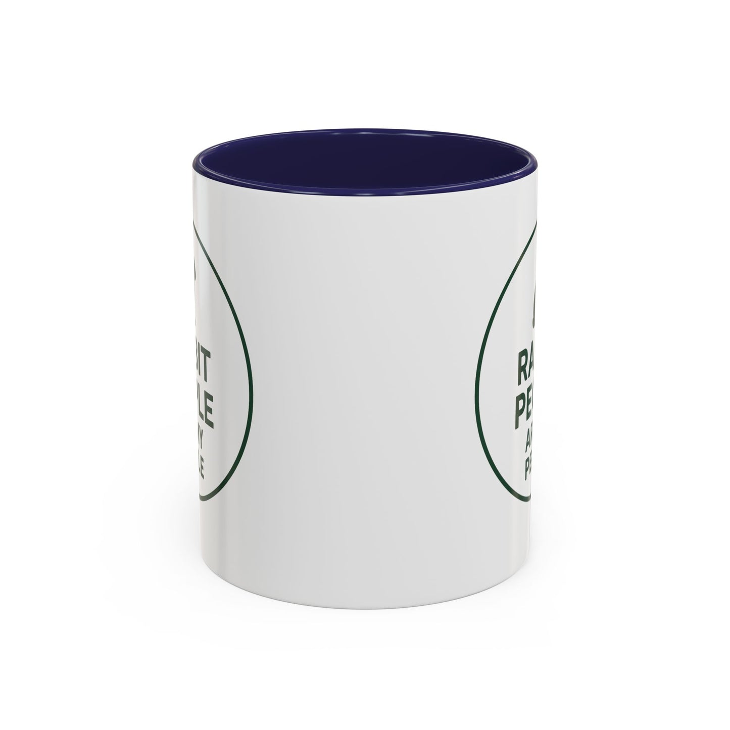 Rabbit People Are My People Ceramic Mug – Multiple Accent Colors Coffee Mug - Two Sizes: 11 oz & 15 oz
