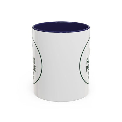Rabbit People Are My People Ceramic Mug – Multiple Accent Colors Coffee Mug - Two Sizes: 11 oz & 15 oz