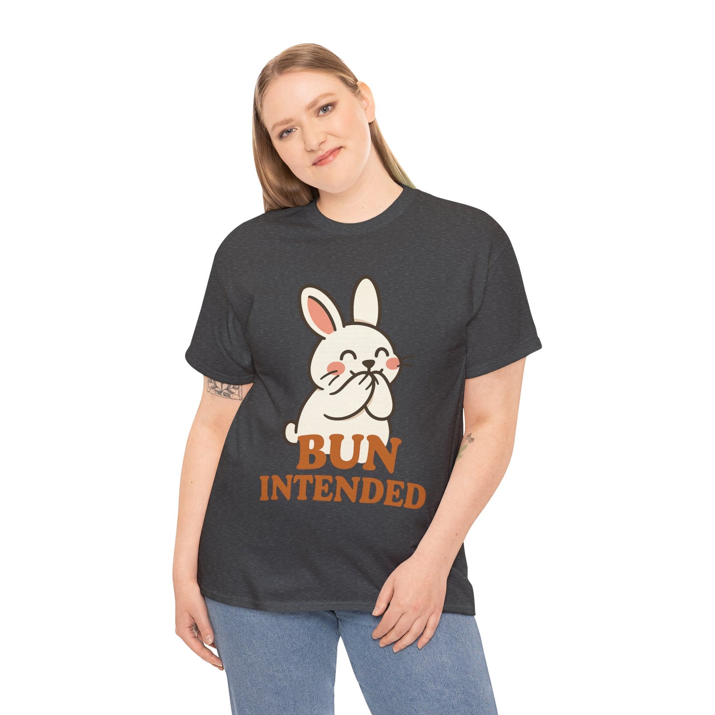 Cute Bunny Graphic Tee - Unisex Heavy Cotton Tee, Animal Lover Shirt, Easter Gift, Funny T-Shirt, Spring Fashion