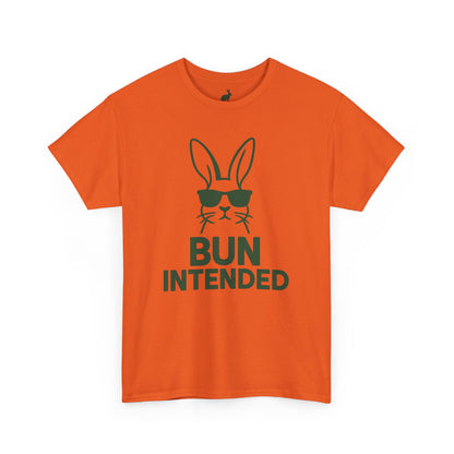 Bun Intended Rabbit in Sunglasses T-Shirt – Unisex Graphic Bunny Tee - Humorous Pun Shirt