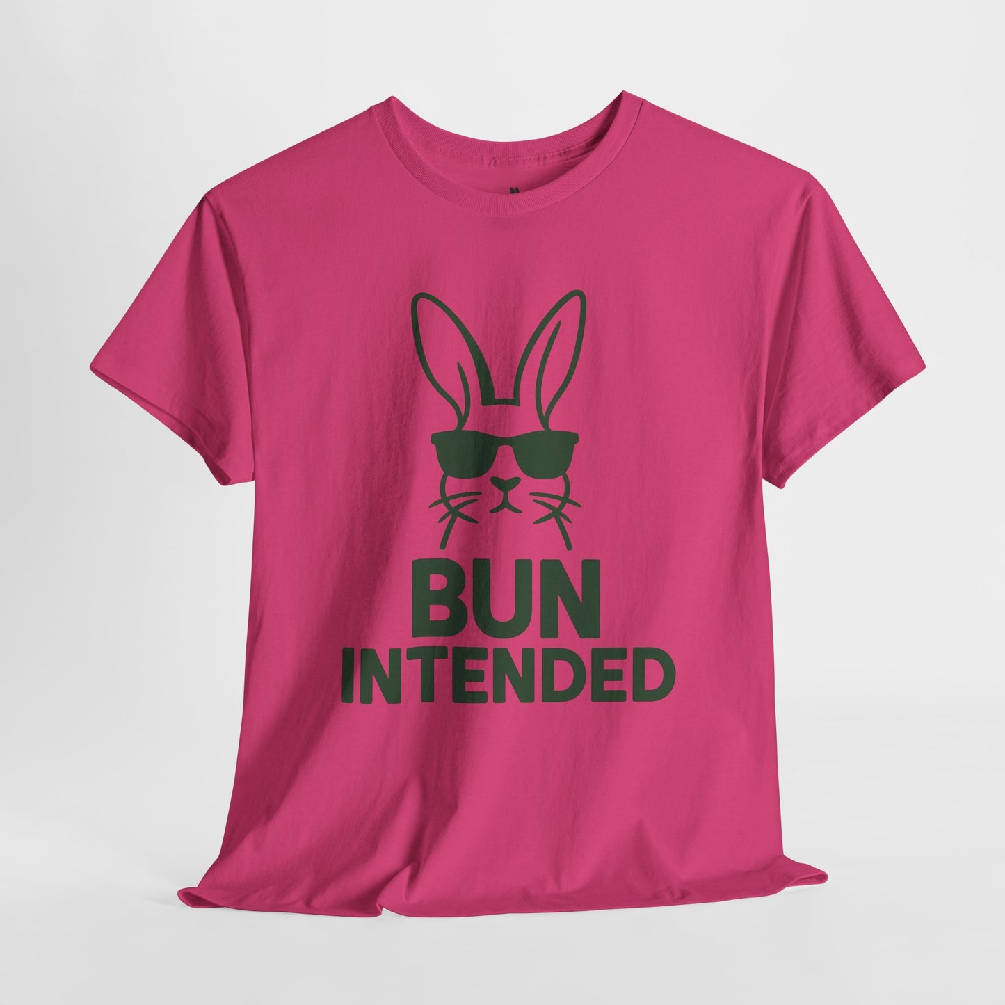 Bun Intended Rabbit in Sunglasses T-Shirt – Unisex Graphic Bunny Tee - Humorous Pun Shirt