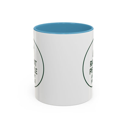 Rabbit People Are My People Ceramic Mug – Multiple Accent Colors Coffee Mug - Two Sizes: 11 oz & 15 oz