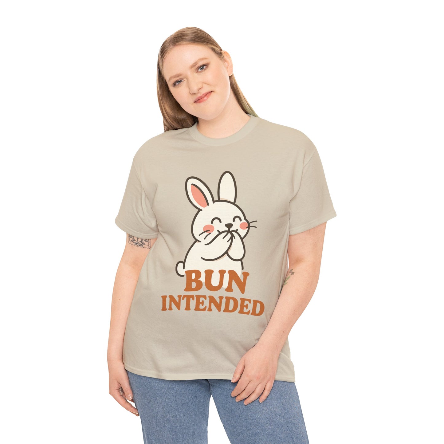 Cute Bunny Graphic Tee - Unisex Heavy Cotton Tee, Animal Lover Shirt, Easter Gift, Funny T-Shirt, Spring Fashion
