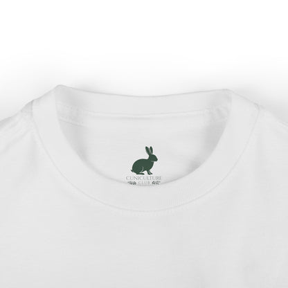 Hoppy Clover Club – Infant Fine Jersey Bunny Tee - Cute Rabbit Baby T-Shirt - Toddler Shirt