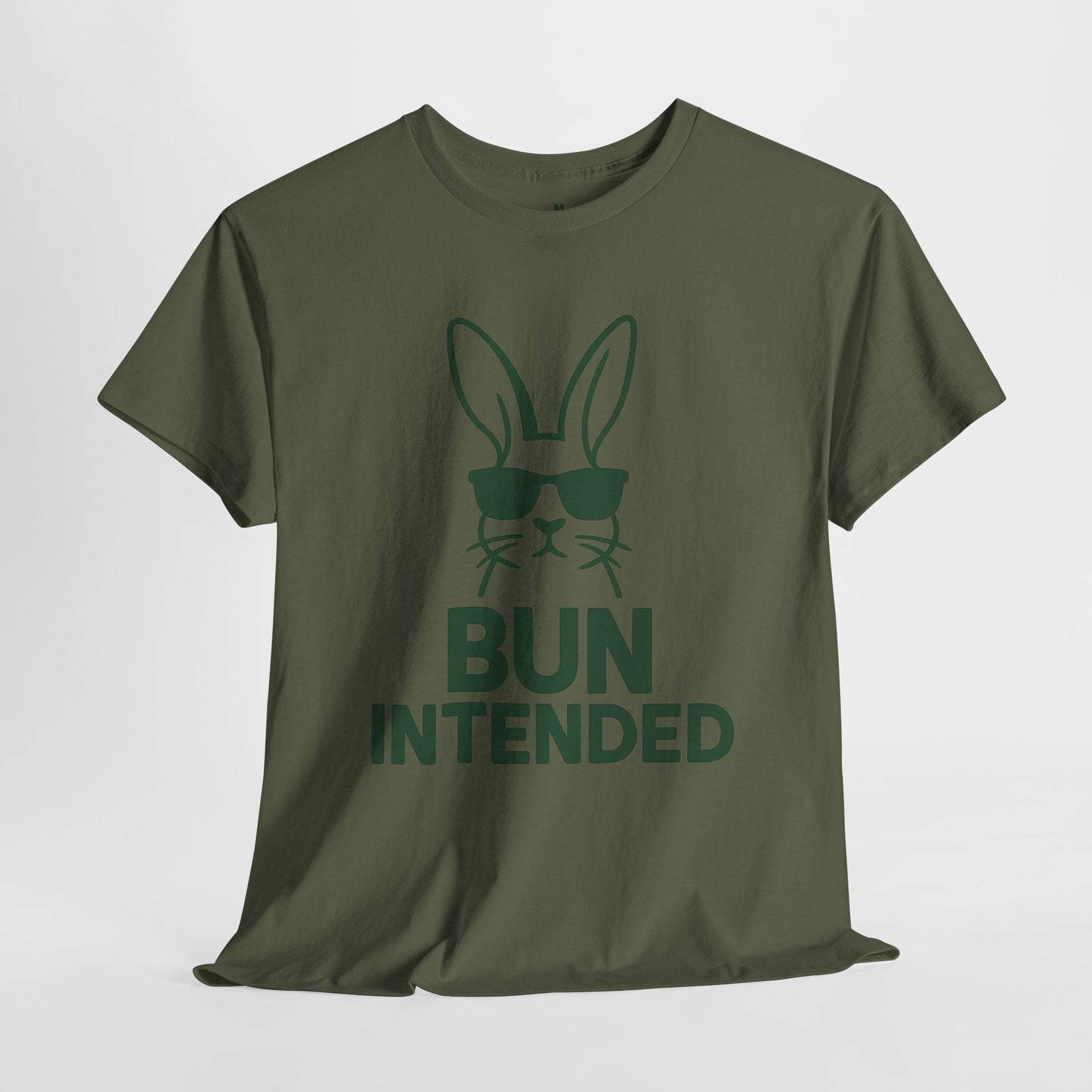 Bun Intended Rabbit in Sunglasses T-Shirt – Unisex Graphic Bunny Tee - Humorous Pun Shirt