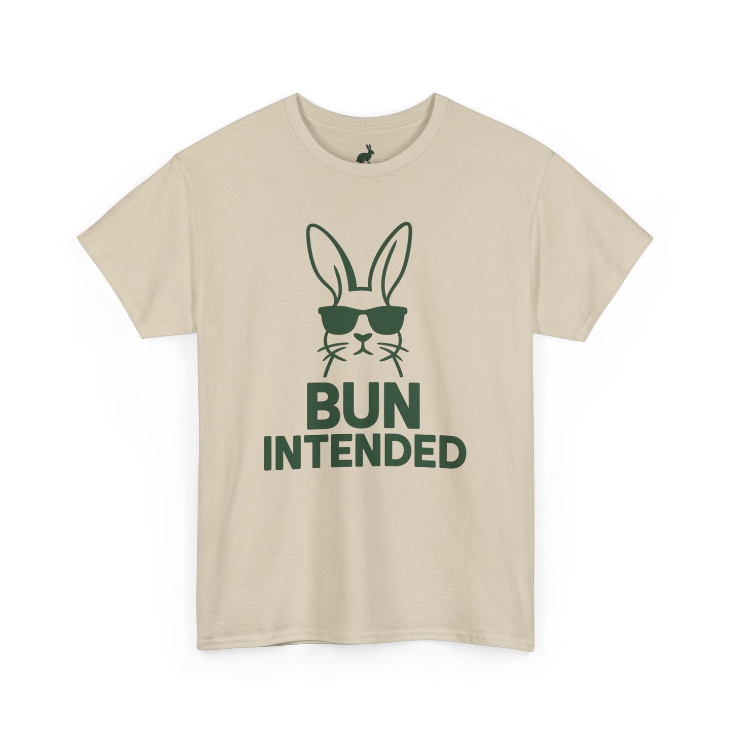 Bun Intended Rabbit in Sunglasses T-Shirt – Unisex Graphic Bunny Tee - Humorous Pun Shirt