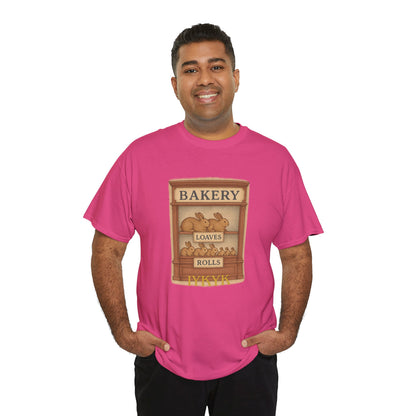 Loaves, Rolls & IYKYK – Bunny Bakery Tee - Unisex Short Sleeve - Vintage Bakery Shirt - Baking & Rabbit Lover Apparel