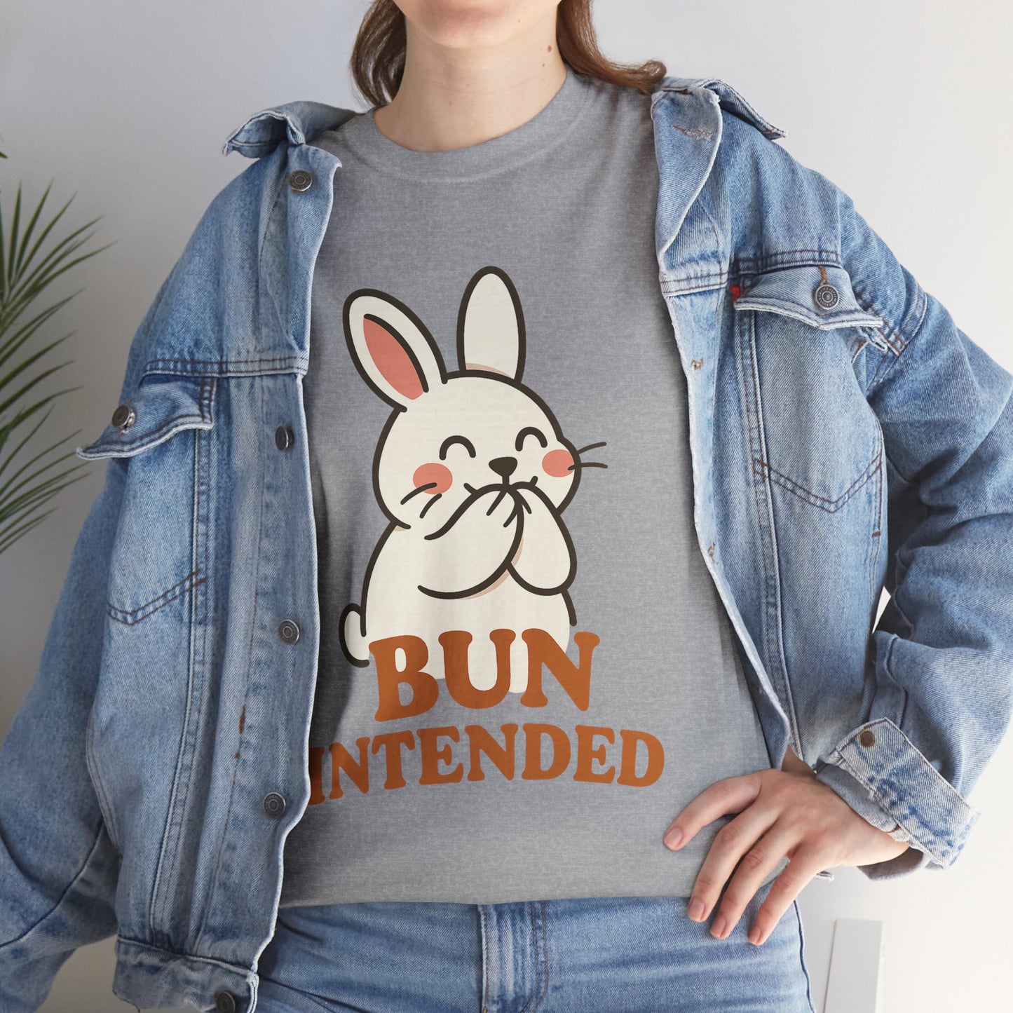Cute Bunny Graphic Tee - Unisex Heavy Cotton Tee, Animal Lover Shirt, Easter Gift, Funny T-Shirt, Spring Fashion