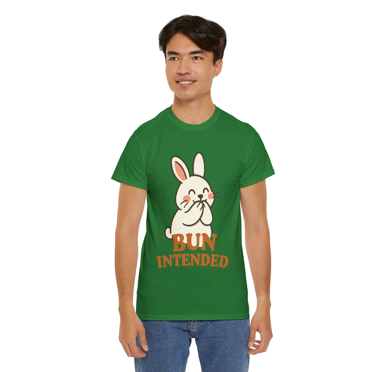 Cute Bunny Graphic Tee - Unisex Heavy Cotton Tee, Animal Lover Shirt, Easter Gift, Funny T-Shirt, Spring Fashion