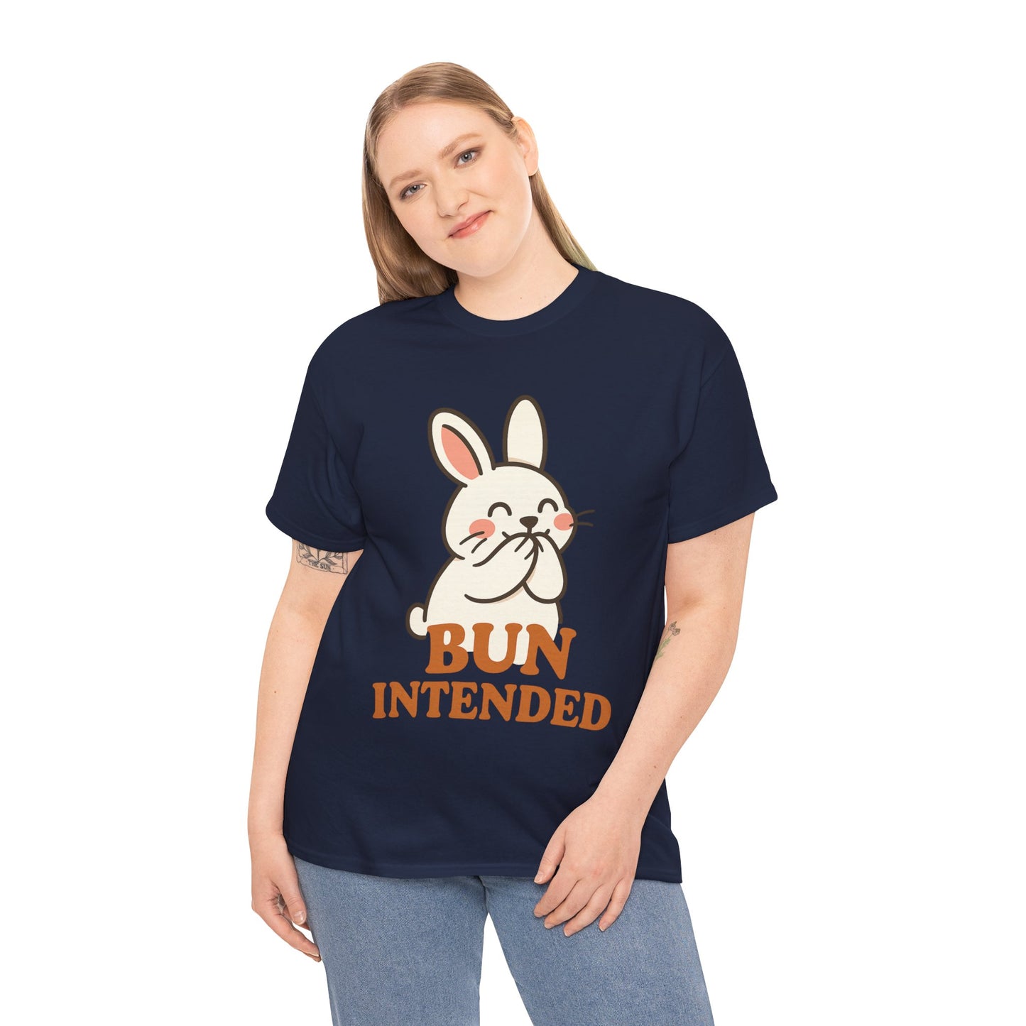 Cute Bunny Graphic Tee - Unisex Heavy Cotton Tee, Animal Lover Shirt, Easter Gift, Funny T-Shirt, Spring Fashion