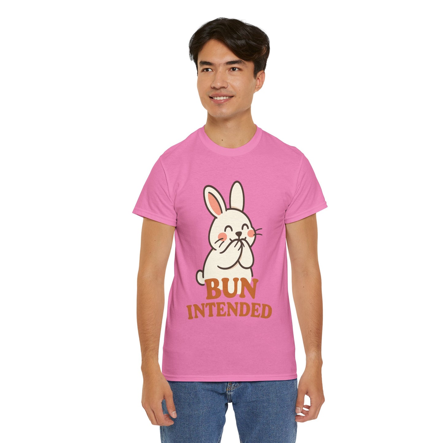 Cute Bunny Graphic Tee - Unisex Heavy Cotton Tee, Animal Lover Shirt, Easter Gift, Funny T-Shirt, Spring Fashion