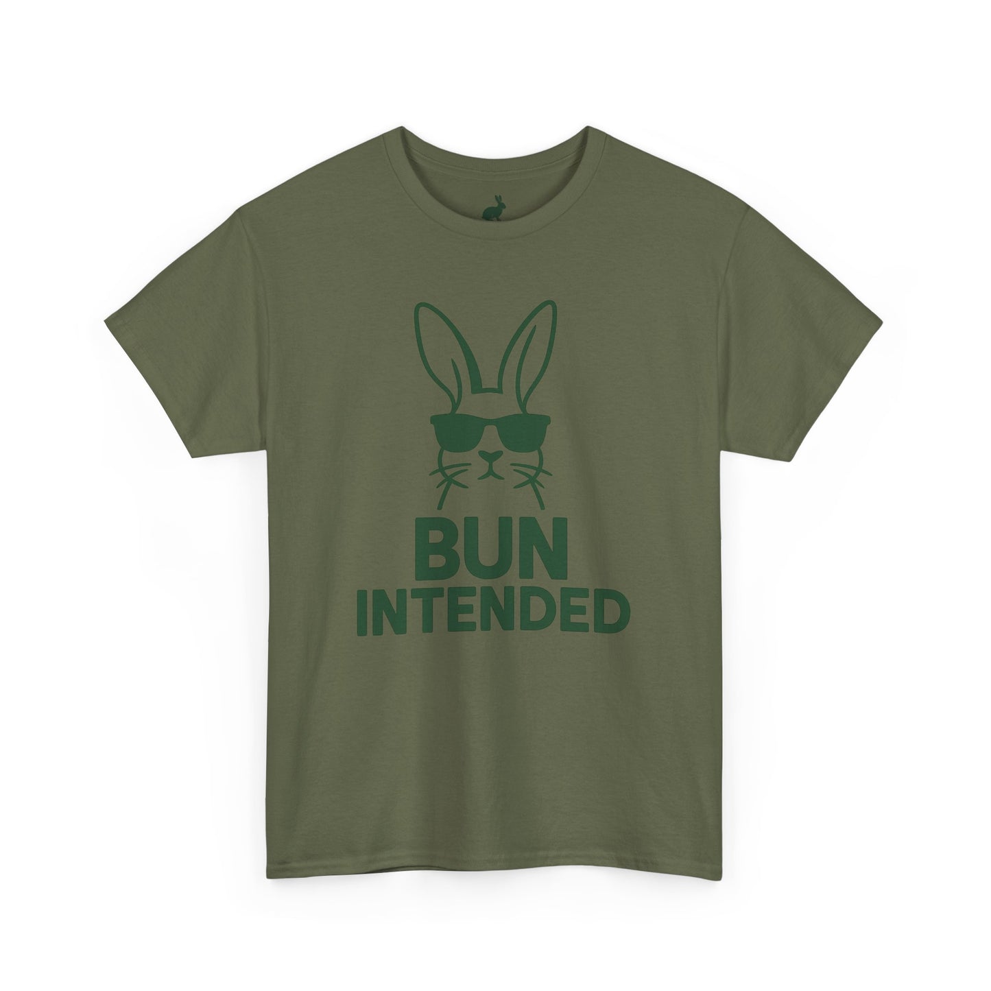 Bun Intended Rabbit in Sunglasses T-Shirt – Unisex Graphic Bunny Tee - Humorous Pun Shirt