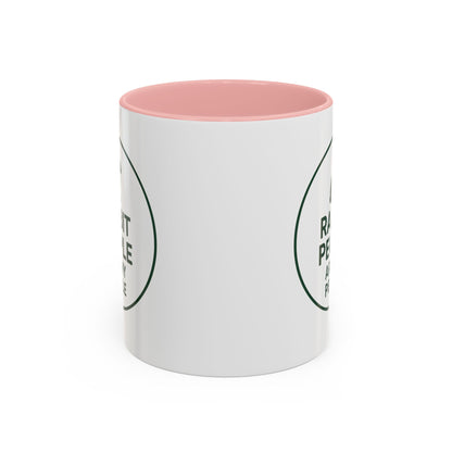 Rabbit People Are My People Ceramic Mug – Multiple Accent Colors Coffee Mug - Two Sizes: 11 oz & 15 oz