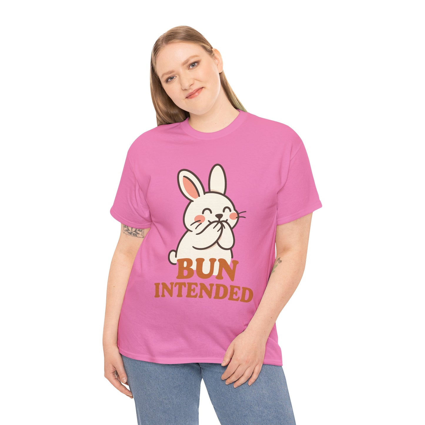 Cute Bunny Graphic Tee - Unisex Heavy Cotton Tee, Animal Lover Shirt, Easter Gift, Funny T-Shirt, Spring Fashion