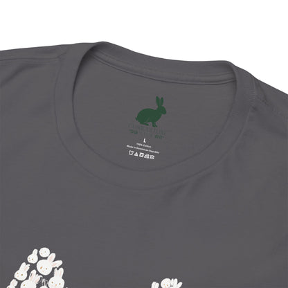 “Bun Within a Bun” Rabbit Head Shirt – Cuniculture Club Original - Cute Bunny Graphic Tee - Unisex Heavy Cotton T-Shirt