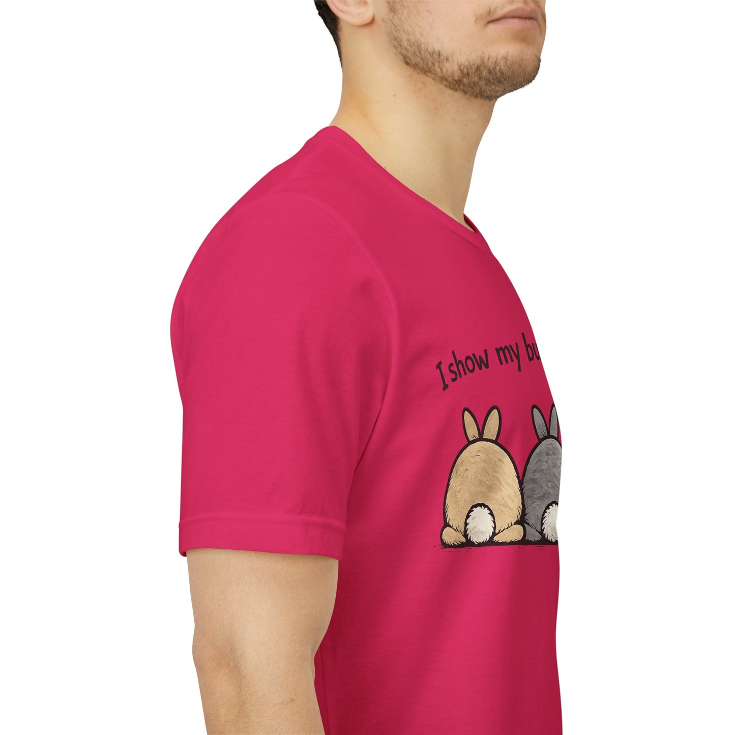 "I Show My Buns in Public" T-Shirt – Rabbit Show Exhibitor Tee | Funny Unisex Bunny Apparel