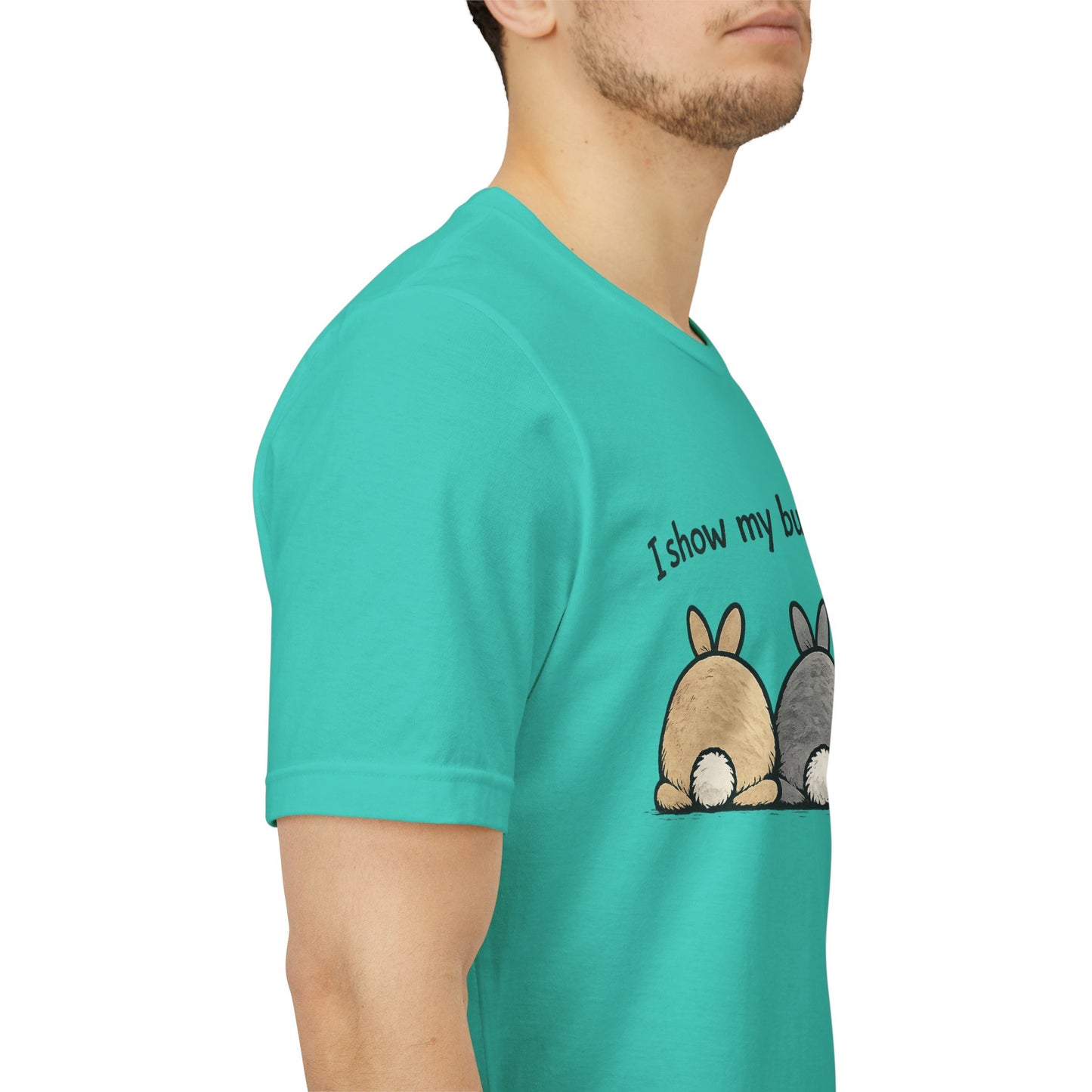 "I Show My Buns in Public" T-Shirt – Rabbit Show Exhibitor Tee | Funny Unisex Bunny Apparel