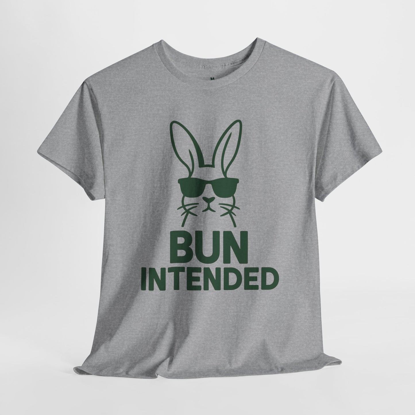Bun Intended Rabbit in Sunglasses T-Shirt – Unisex Graphic Bunny Tee - Humorous Pun Shirt