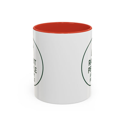 Rabbit People Are My People Ceramic Mug – Multiple Accent Colors Coffee Mug - Two Sizes: 11 oz & 15 oz