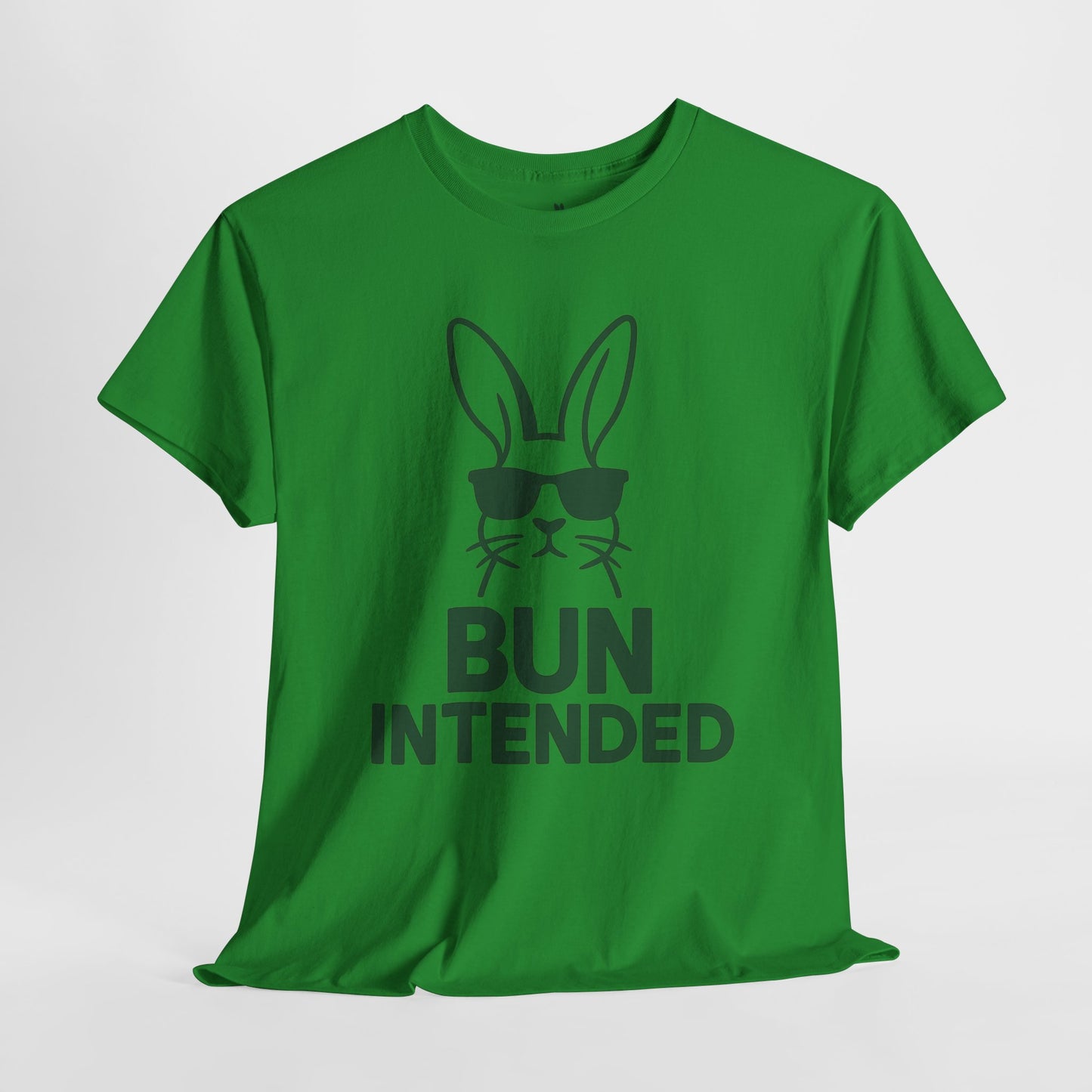 Bun Intended Rabbit in Sunglasses T-Shirt – Unisex Graphic Bunny Tee - Humorous Pun Shirt