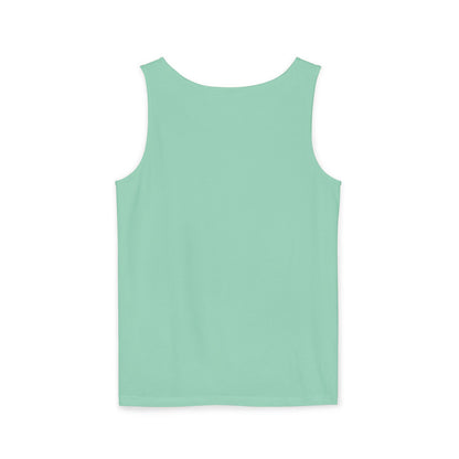 Spotted Rabbit Unisex Tank Top – Abstract Dot Bunny Design Tee for Bunthusiasts - Unisex Garment-Dyed Tank Top