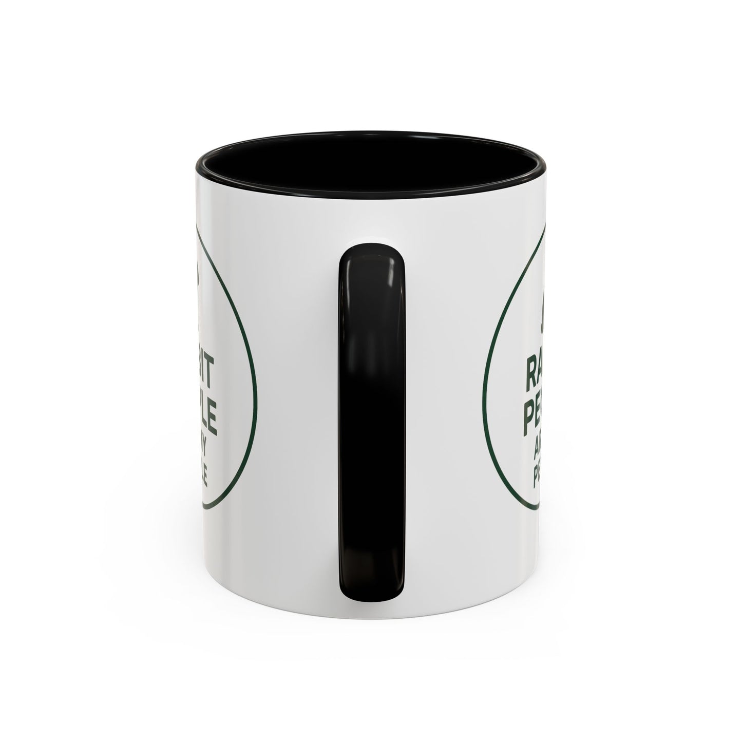 Rabbit People Are My People Ceramic Mug – Multiple Accent Colors Coffee Mug - Two Sizes: 11 oz & 15 oz