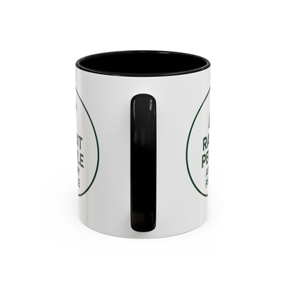 Rabbit People Are My People Ceramic Mug – Multiple Accent Colors Coffee Mug - Two Sizes: 11 oz & 15 oz