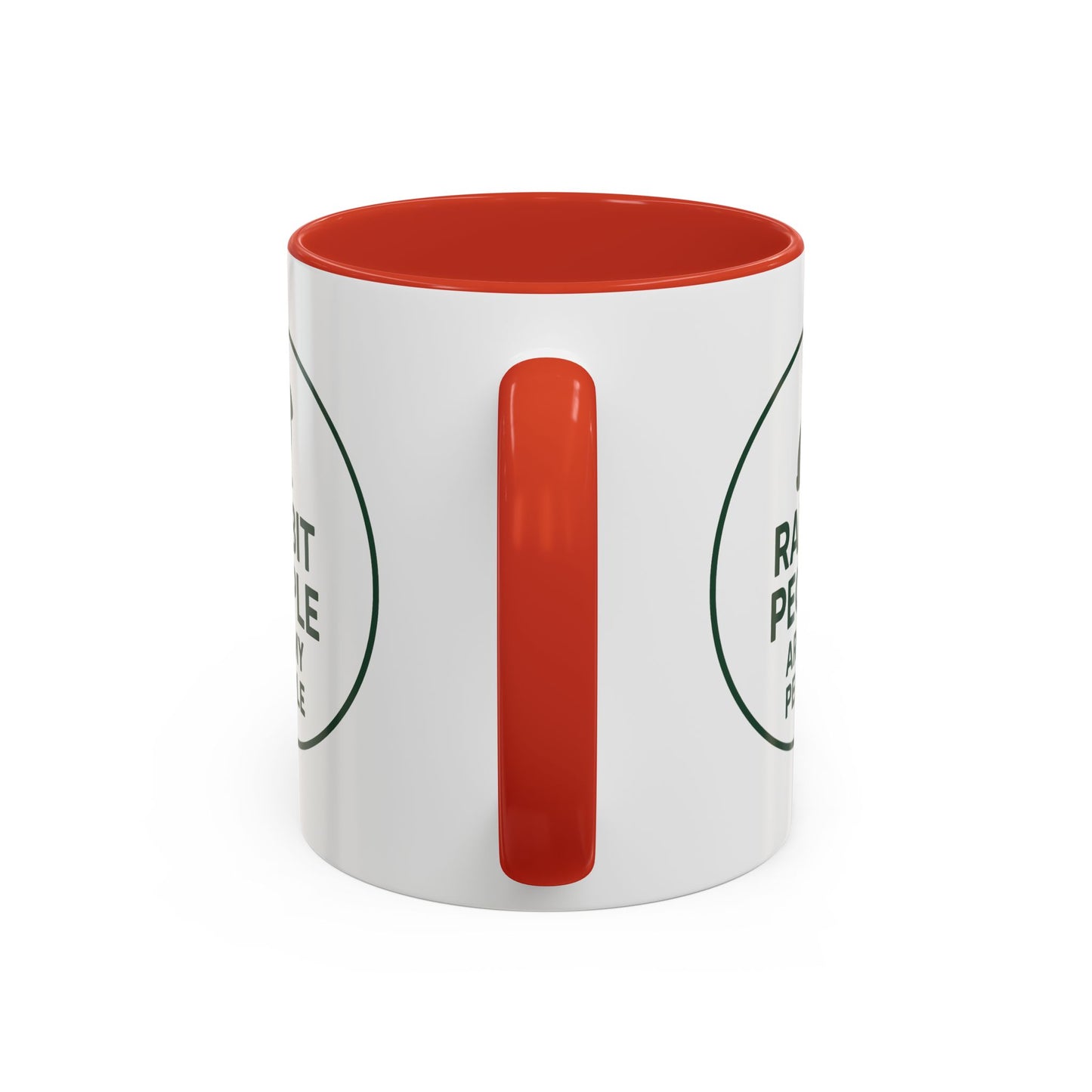 Rabbit People Are My People Ceramic Mug – Multiple Accent Colors Coffee Mug - Two Sizes: 11 oz & 15 oz