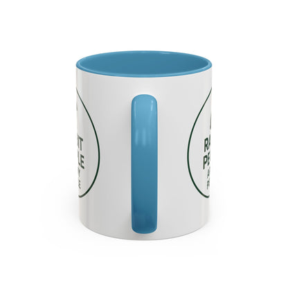 Rabbit People Are My People Ceramic Mug – Multiple Accent Colors Coffee Mug - Two Sizes: 11 oz & 15 oz